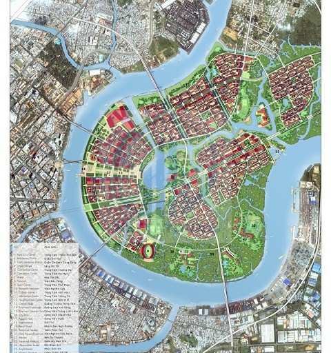 File thiết kế Bản vẽ autocad quy hoạch chi tiết Thủ Thiêm